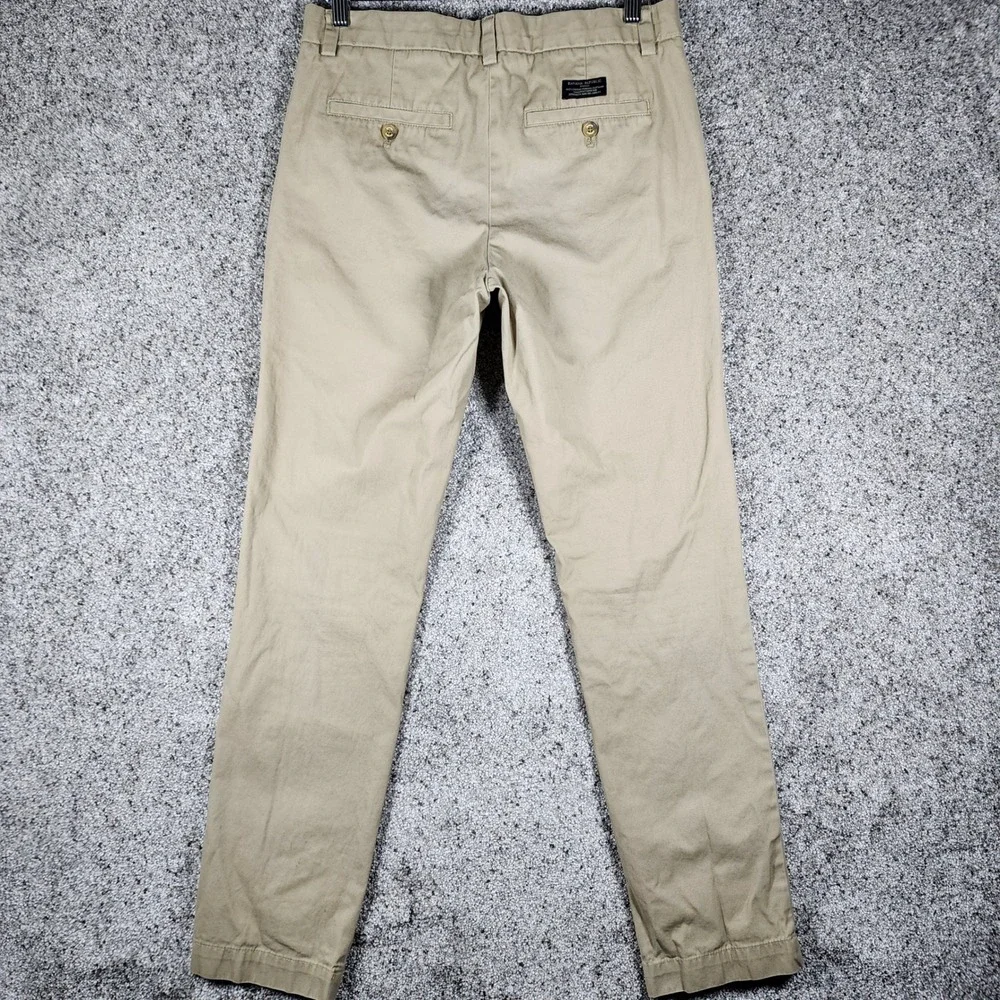 Banana Republic Aiden Chino Pants Mens 30x32 Tan Khaki Slim Fit Cotton Good